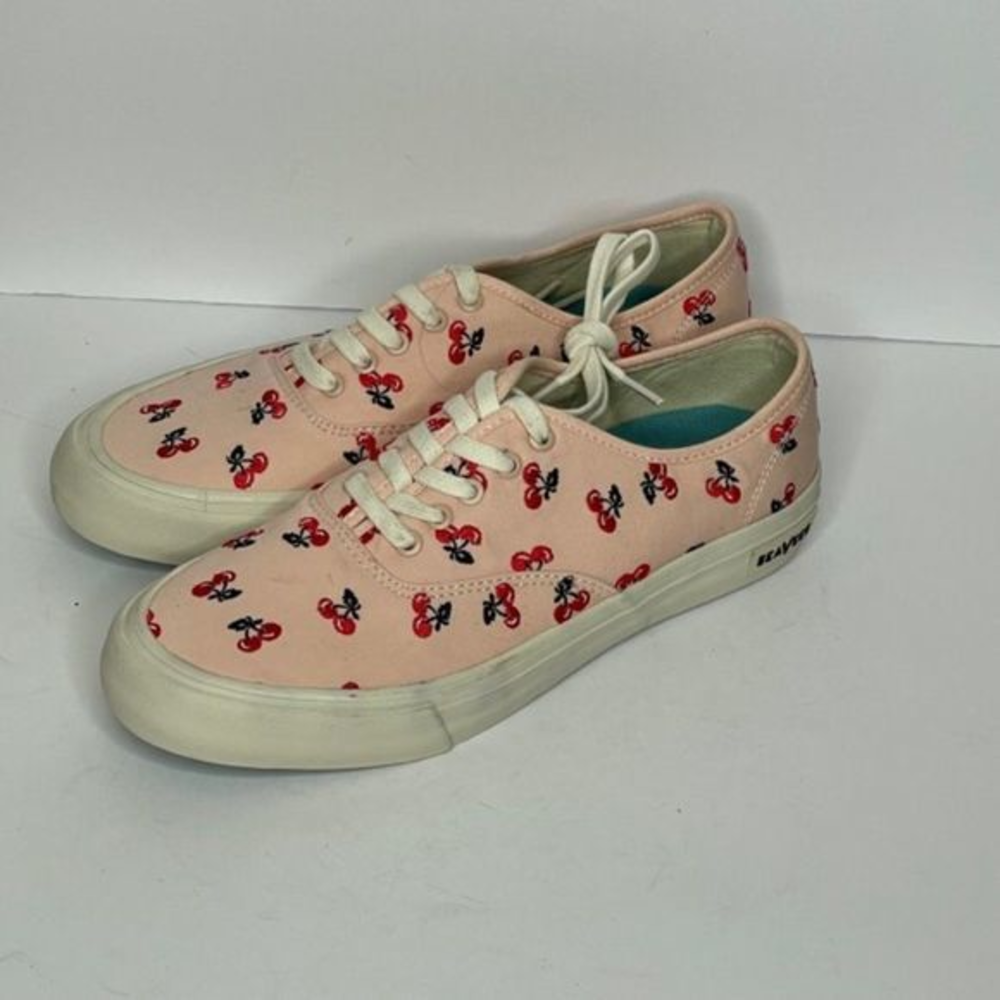 J. Crew Legend Embroidered Cherry Sneakers Rare‎